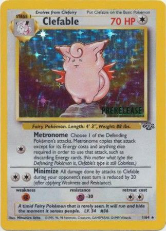 Clefable (1/64) (Prerelease Promo) [Jungle Unlimited] | RetroPlay Games