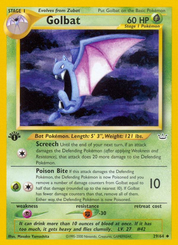 Golbat (29/64) [Neo Revelation 1st Edition] | RetroPlay Games