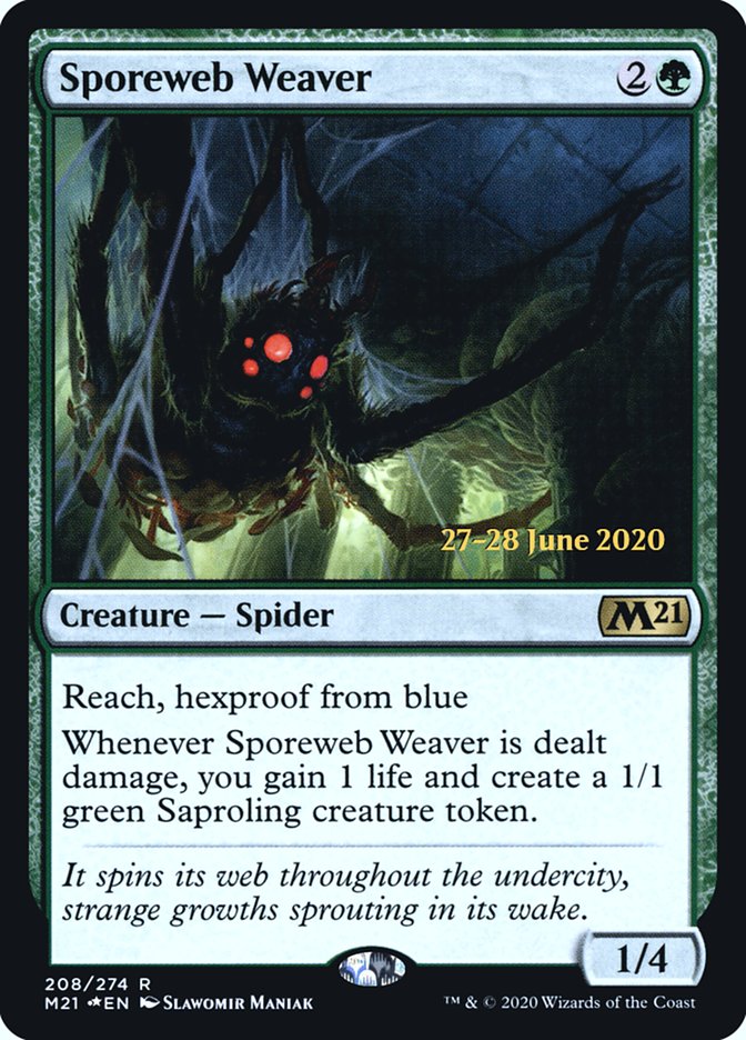 Sporeweb Weaver  [Core Set 2021 Prerelease Promos] | RetroPlay Games