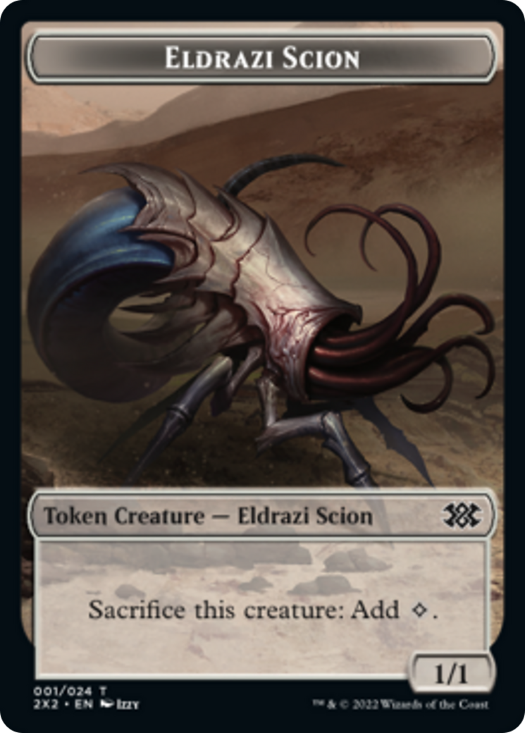 Drake // Eldrazi Scion Double-sided Token [Double Masters 2022 Tokens] | RetroPlay Games