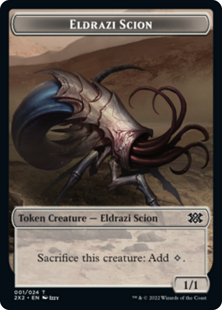 Bear // Eldrazi Scion Double-sided Token [Double Masters 2022 Tokens] | RetroPlay Games