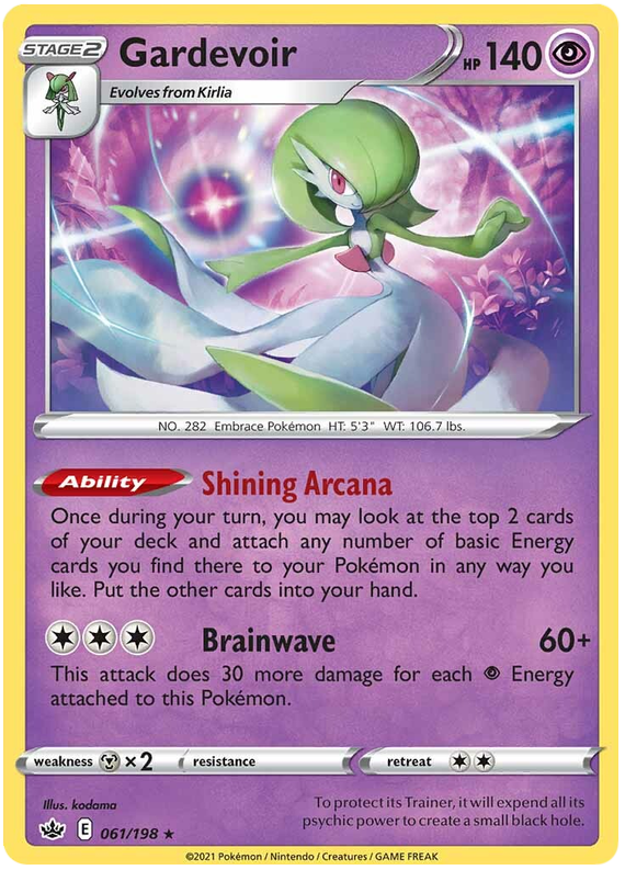 Gardevoir (061/198) (Theme Deck Exclusive) [Sword & Shield: Chilling Reign] | RetroPlay Games