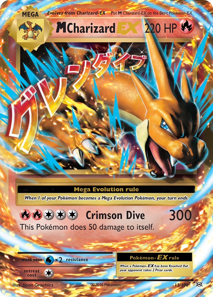 M Charizard EX (13/108) [XY: Evolutions] | RetroPlay Games