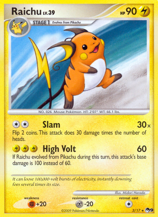 Raichu (3/17) [POP Series 9] | RetroPlay Games