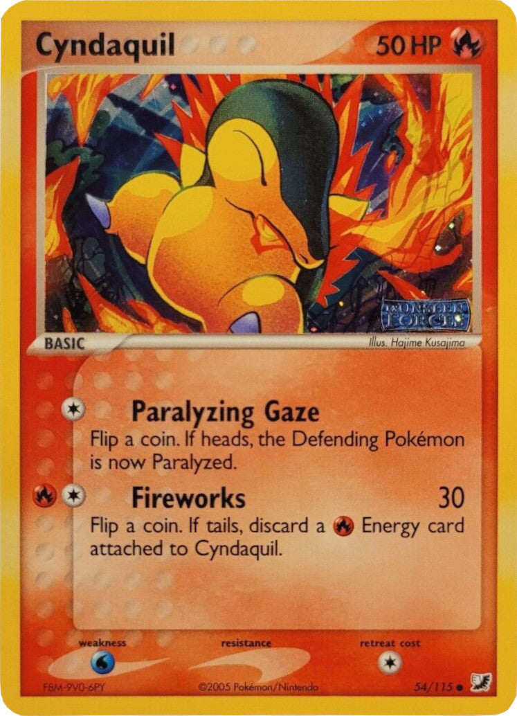 Cyndaquil (54/115) (Stamped) [EX: Unseen Forces] | RetroPlay Games