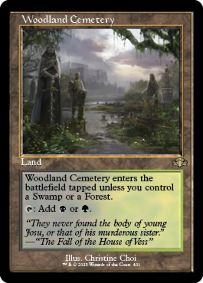 Woodland Cemetery (Retro) [Dominaria Remastered] | RetroPlay Games