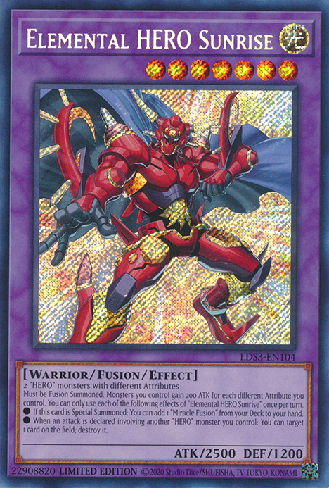 Elemental HERO Sunrise [LDS3-EN104] Secret Rare | RetroPlay Games