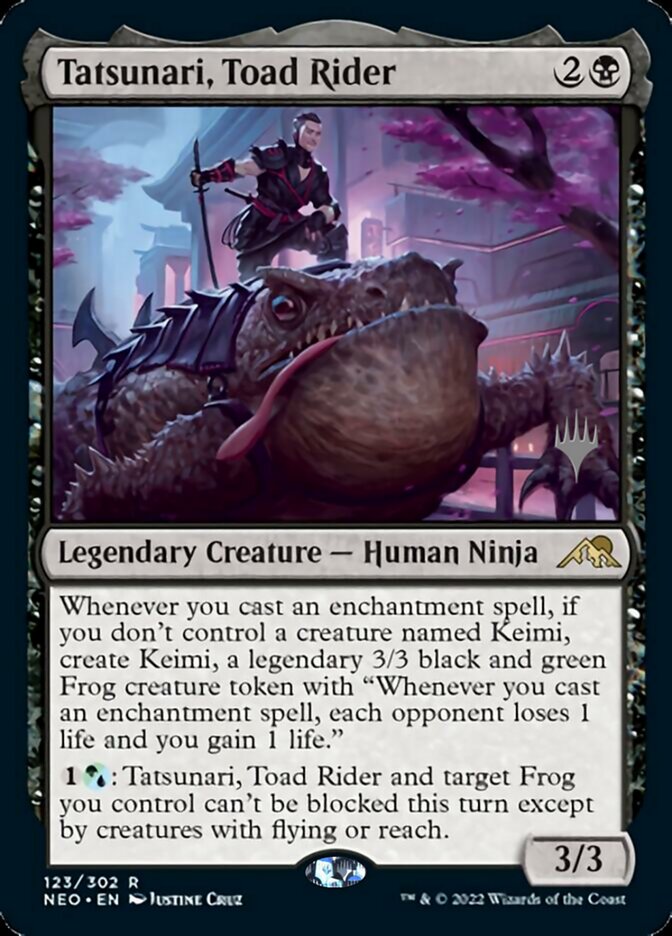 Tatsunari, Toad Rider (Promo Pack) [Kamigawa: Neon Dynasty Promos] | RetroPlay Games