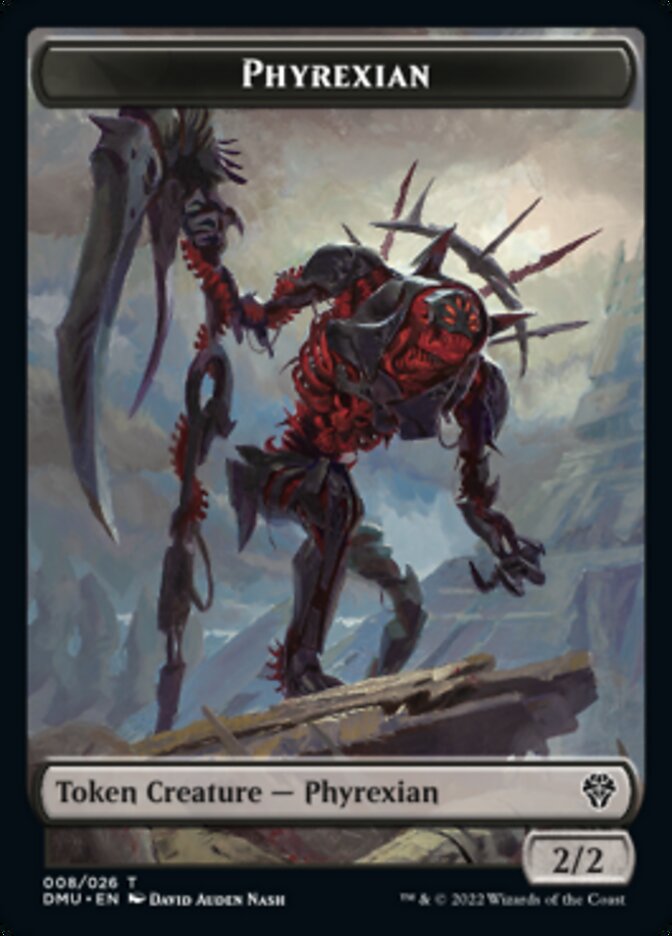 Phyrexian // Zombie Double-sided Token [Dominaria United Tokens] | RetroPlay Games