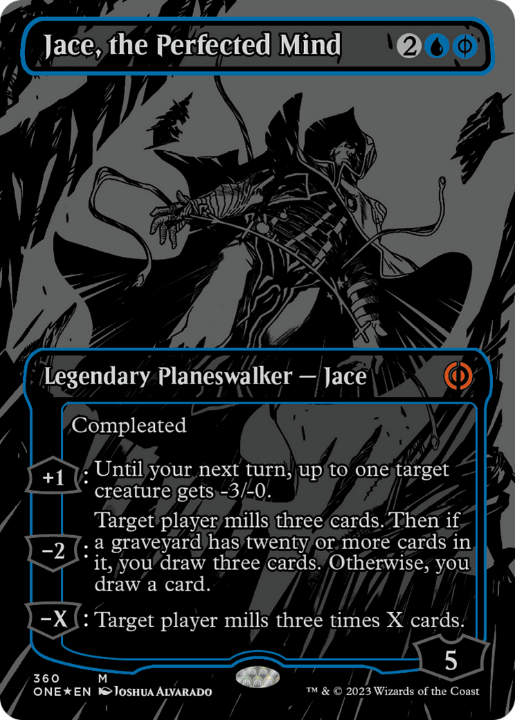 Jace, the Perfected Mind (Oil Slick Raised Foil) [Phyrexia: All Will Be One] | RetroPlay Games