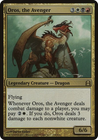 Oros, the Avenger (Oversized) [Commander 2011 Oversized] | RetroPlay Games