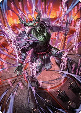 Hidetsugu, Devouring Chaos Art Card [Kamigawa: Neon Dynasty Art Series] | RetroPlay Games