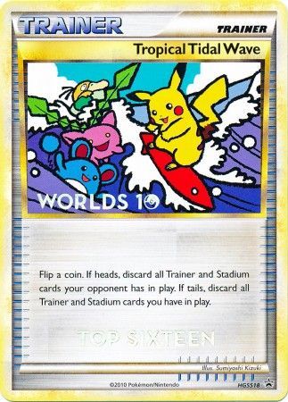 Tropical Tidal Wave (HGSS18) (Top 16) [HeartGold & SoulSilver: Black Star Promos] | RetroPlay Games