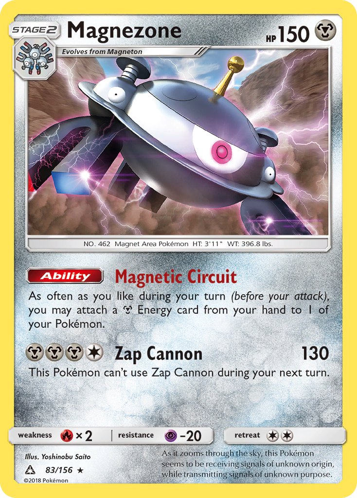 Magnezone (83/156) (Prerelease Kit Exclusive) (Theme Deck Exclusive) [Sun & Moon: Ultra Prism] | RetroPlay Games