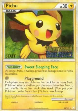 Pichu (28/123) (Staff Prerelease Promo) [Nintendo: Black Star Promos] | RetroPlay Games