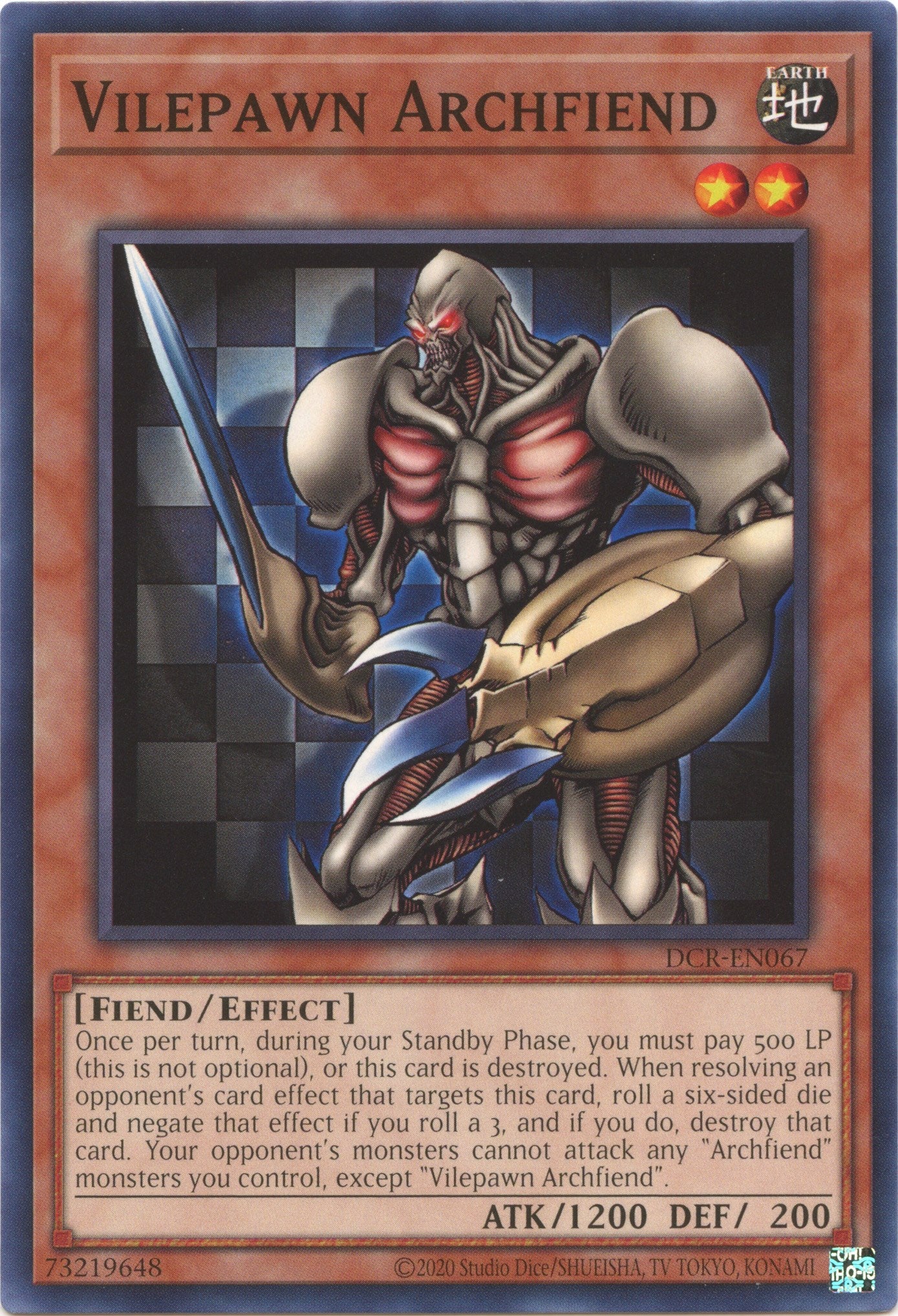 Vilepawn Archfiend (25th Anniversary) [DCR-EN067] Common | RetroPlay Games