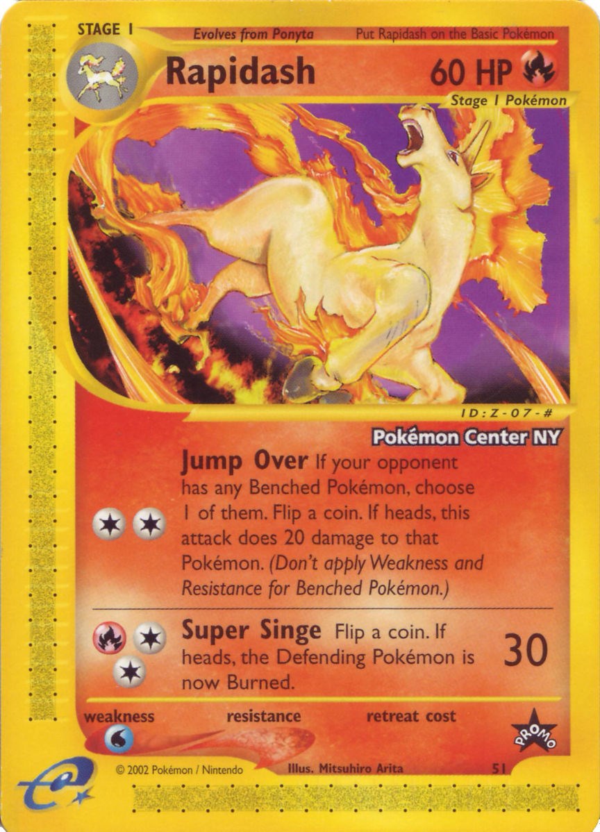 Rapidash (51) (Pokemon Center NY Promo) [Wizards of the Coast: Black Star Promos] | RetroPlay Games