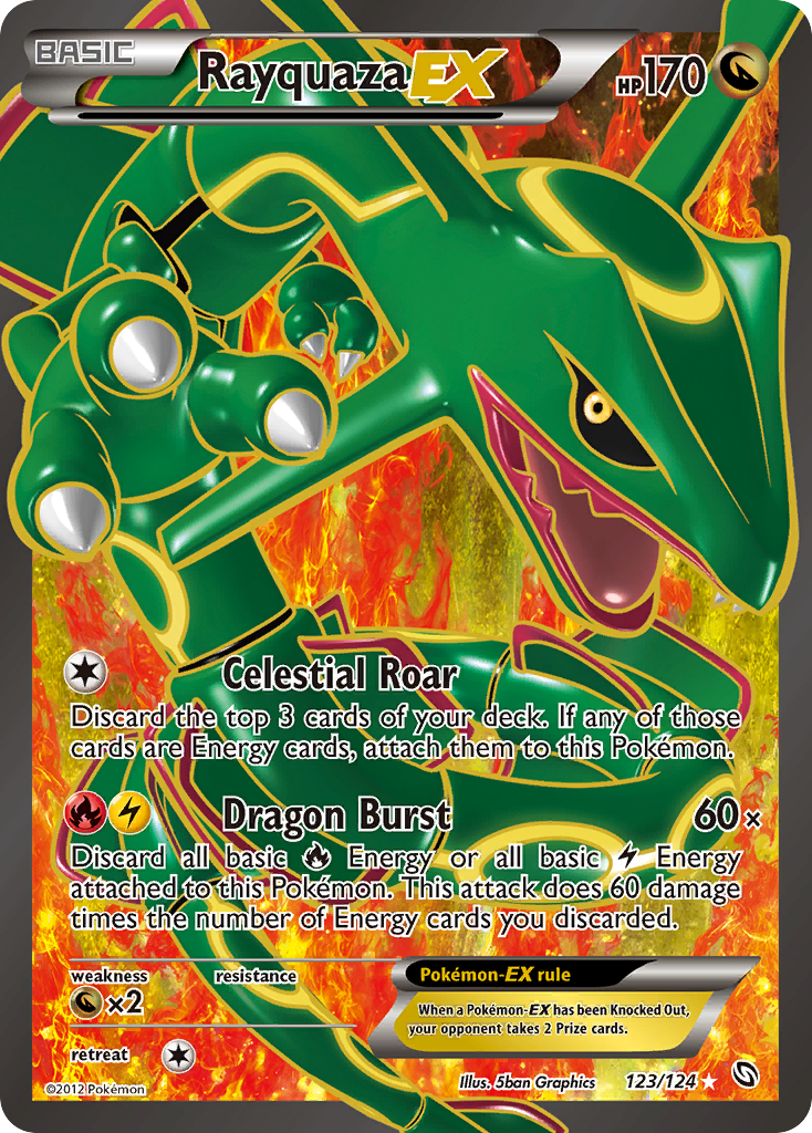 Rayquaza EX (123/124) [Black & White: Dragons Exalted] | RetroPlay Games