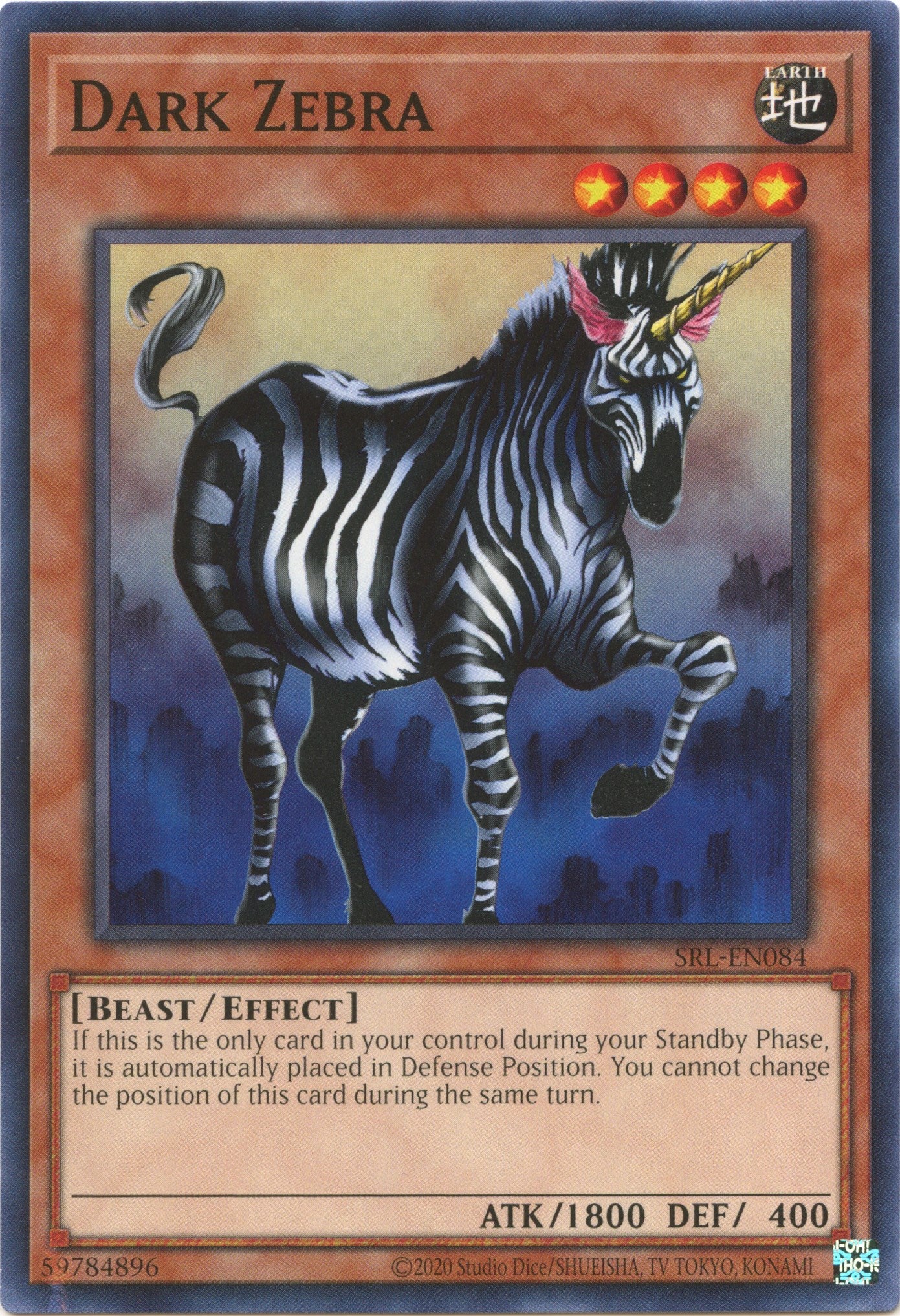 Dark Zebra (25th Anniversary) [SRL-EN084] Common | RetroPlay Games