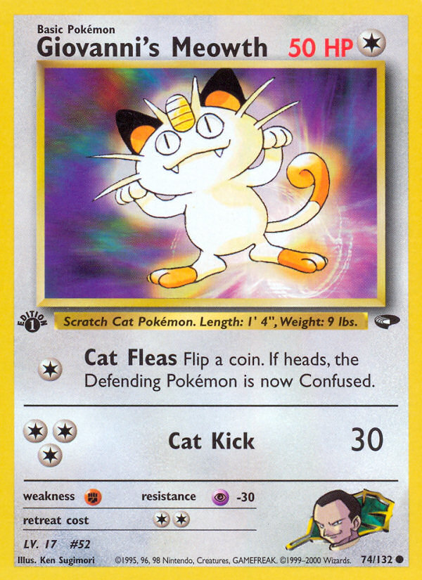 Giovanni's Meowth (74/132) [Gym Challenge 1st Edition] | RetroPlay Games