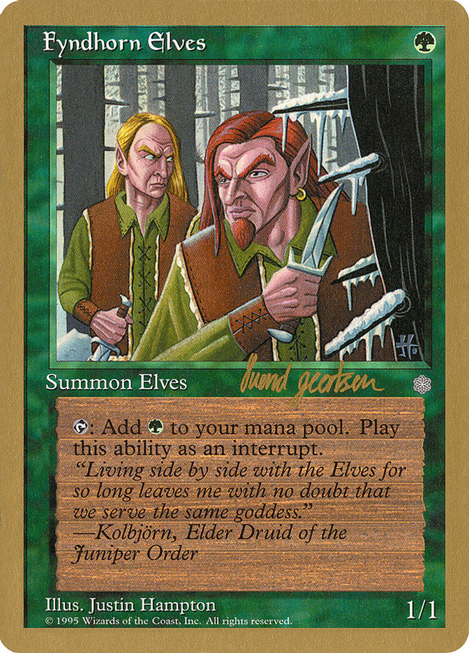 Fyndhorn Elves (Svend Geertsen) [World Championship Decks 1997] | RetroPlay Games