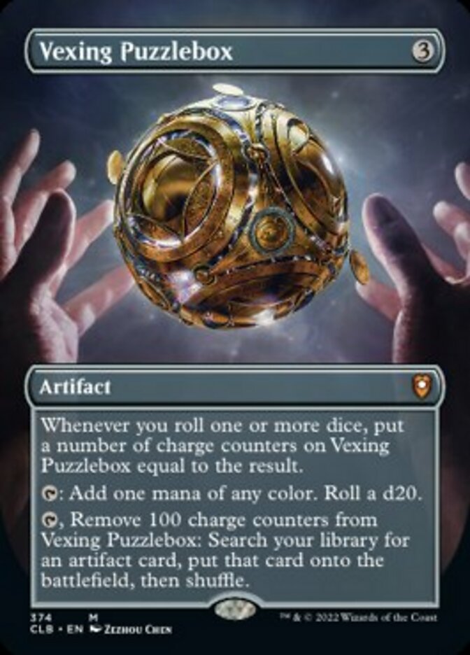 Vexing Puzzlebox (Borderless Alternate Art) [Commander Legends: Battle for Baldur's Gate] | RetroPlay Games