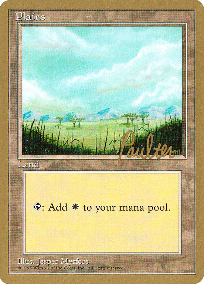 Plains (pp365) (Preston Poulter) [Pro Tour Collector Set] | RetroPlay Games