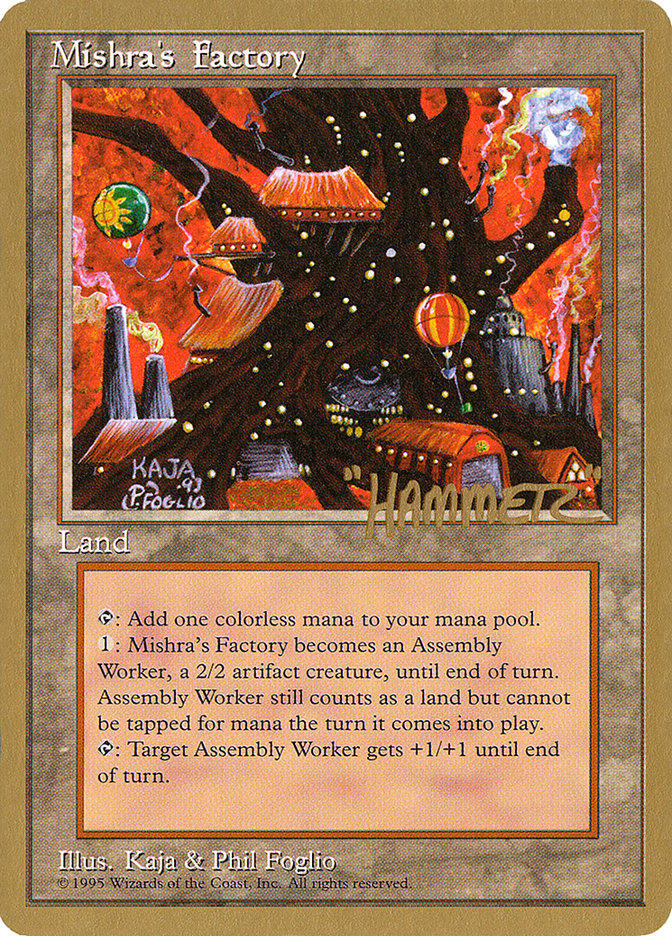 Mishra's Factory (Shawn "Hammer" Regnier) [Pro Tour Collector Set] | RetroPlay Games