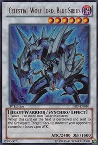 Celestial Wolf Lord, Blue Sirius [SHSP-EN090] Ultra Rare | RetroPlay Games