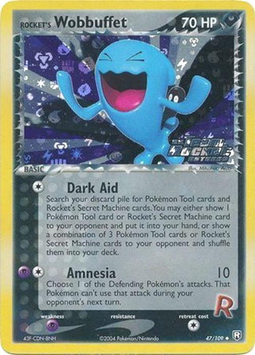 Rocket's Wobbuffet (47/109) (Stamped) [EX: Team Rocket Returns] | RetroPlay Games