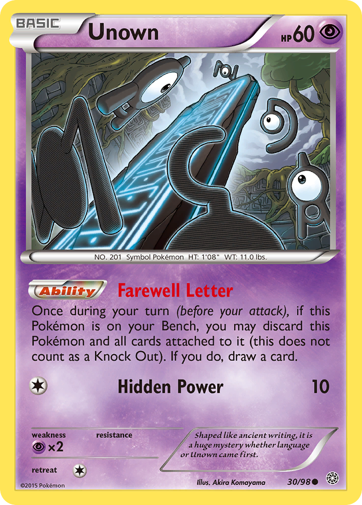 Unown (30/98) [XY: Ancient Origins] | RetroPlay Games