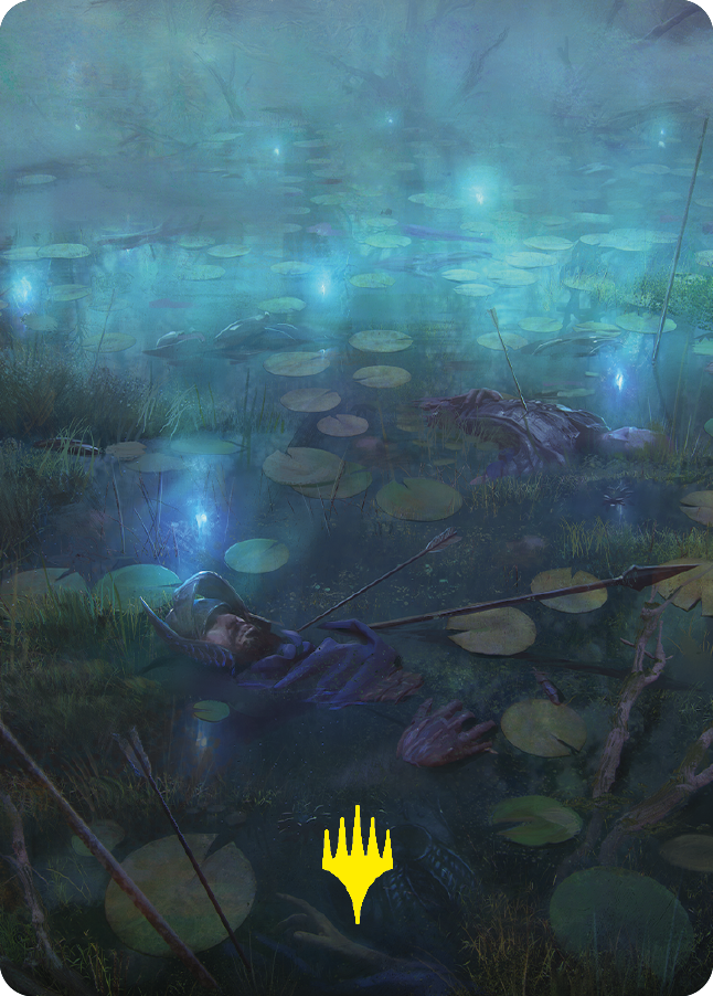 The Dead Marshes Art Card (Gold-Stamped Signature) [The Lord of the Rings: Tales of Middle-earth Art Series] | RetroPlay Games