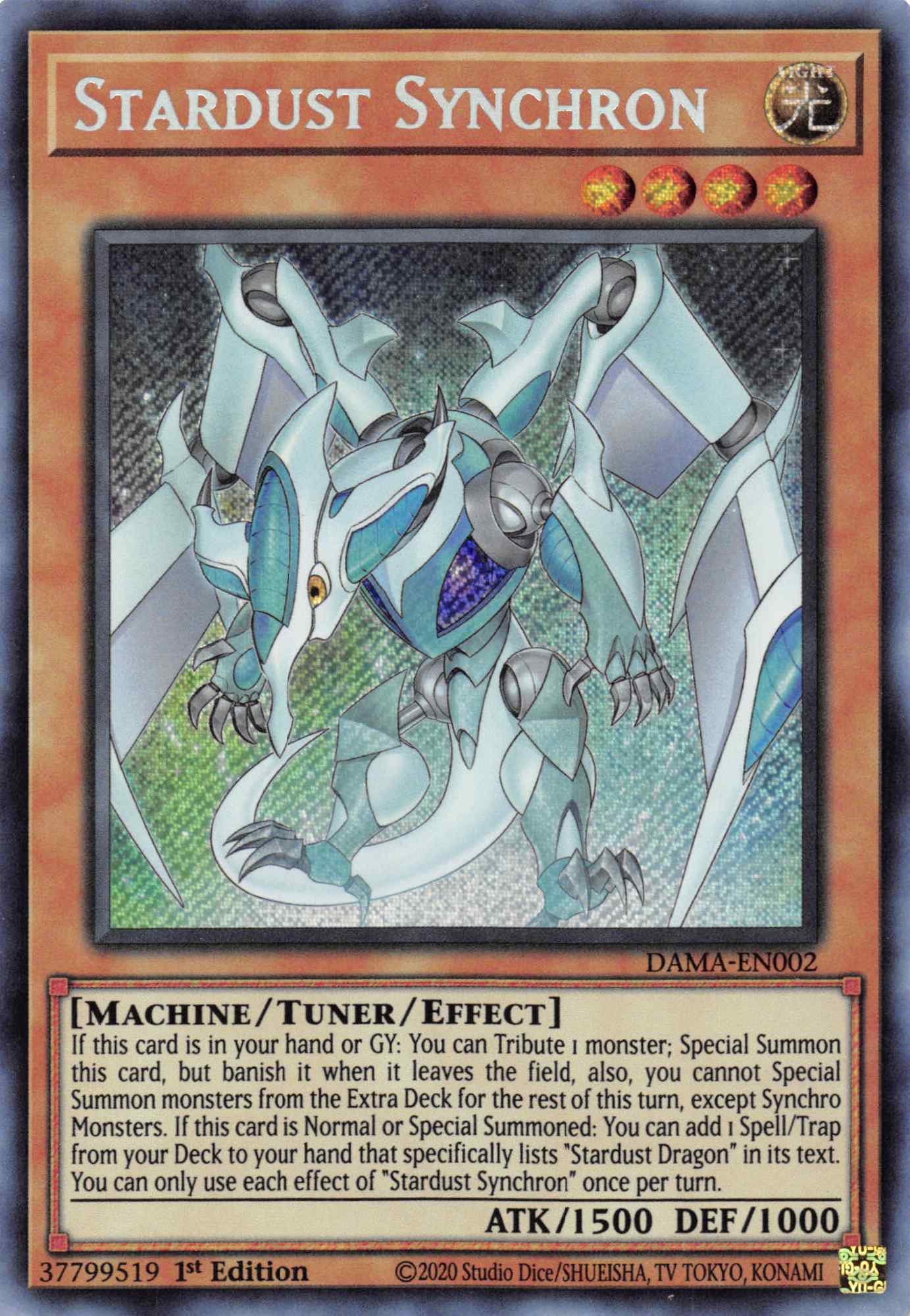 Stardust Synchron [DAMA-EN002] Secret Rare | RetroPlay Games