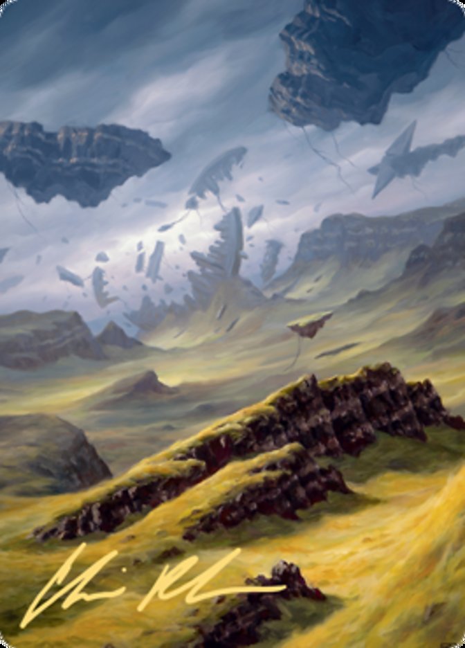 Plains 3 Art Card (Gold-Stamped Signature) [Zendikar Rising Art Series] | RetroPlay Games