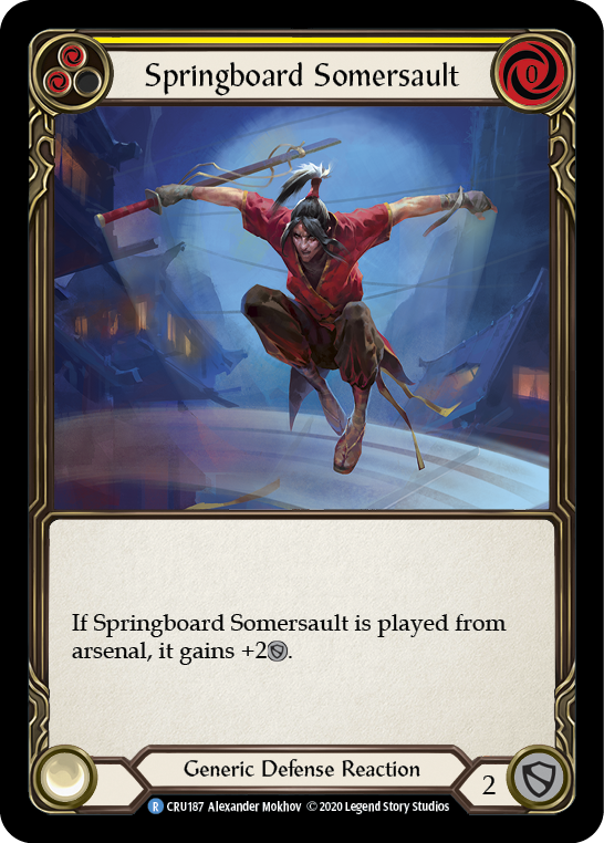 Springboard Somersault [CRU187] (Crucible of War)  1st Edition Rainbow Foil | RetroPlay Games