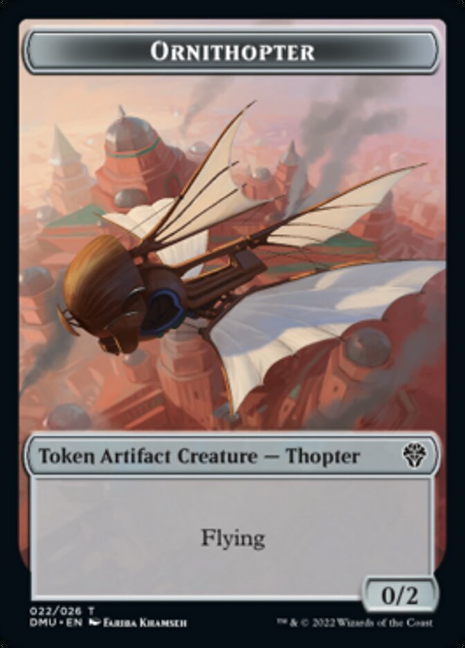 Soldier // Ornithopter Double-sided Token [Dominaria United Tokens] | RetroPlay Games