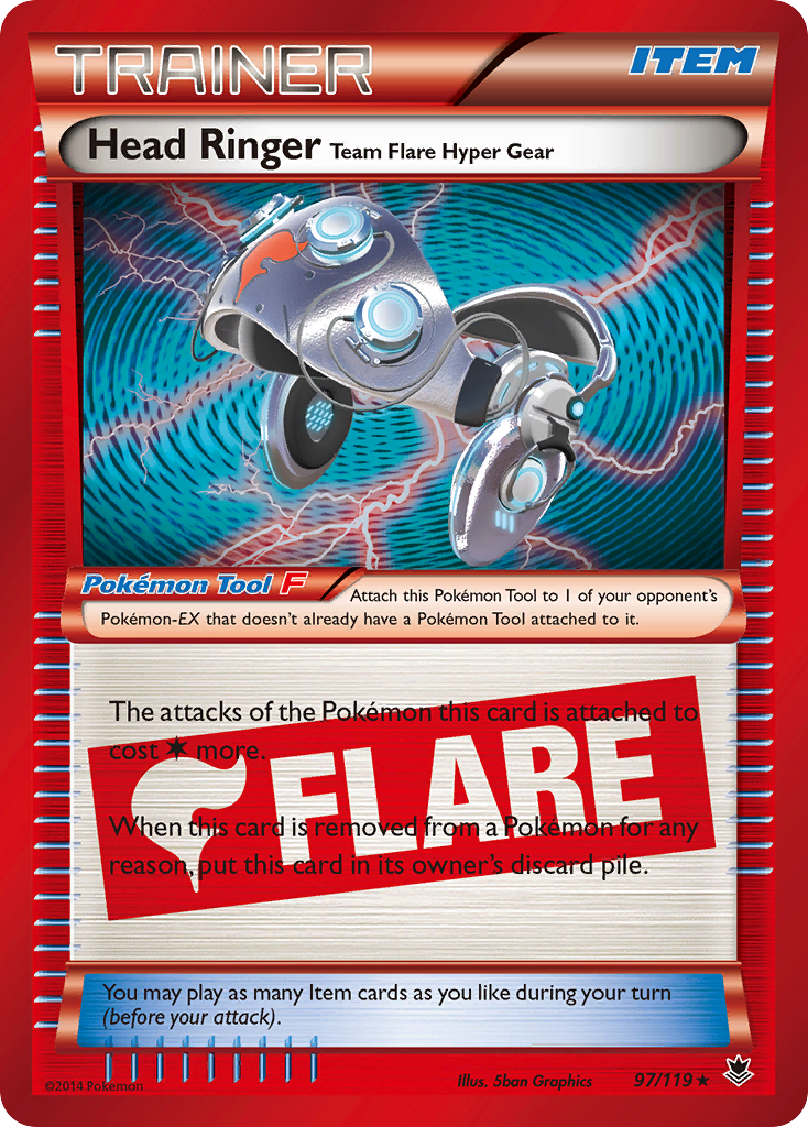 Head Ringer Team Flare Hyper Gear (97/119) [XY: Phantom Forces] | RetroPlay Games