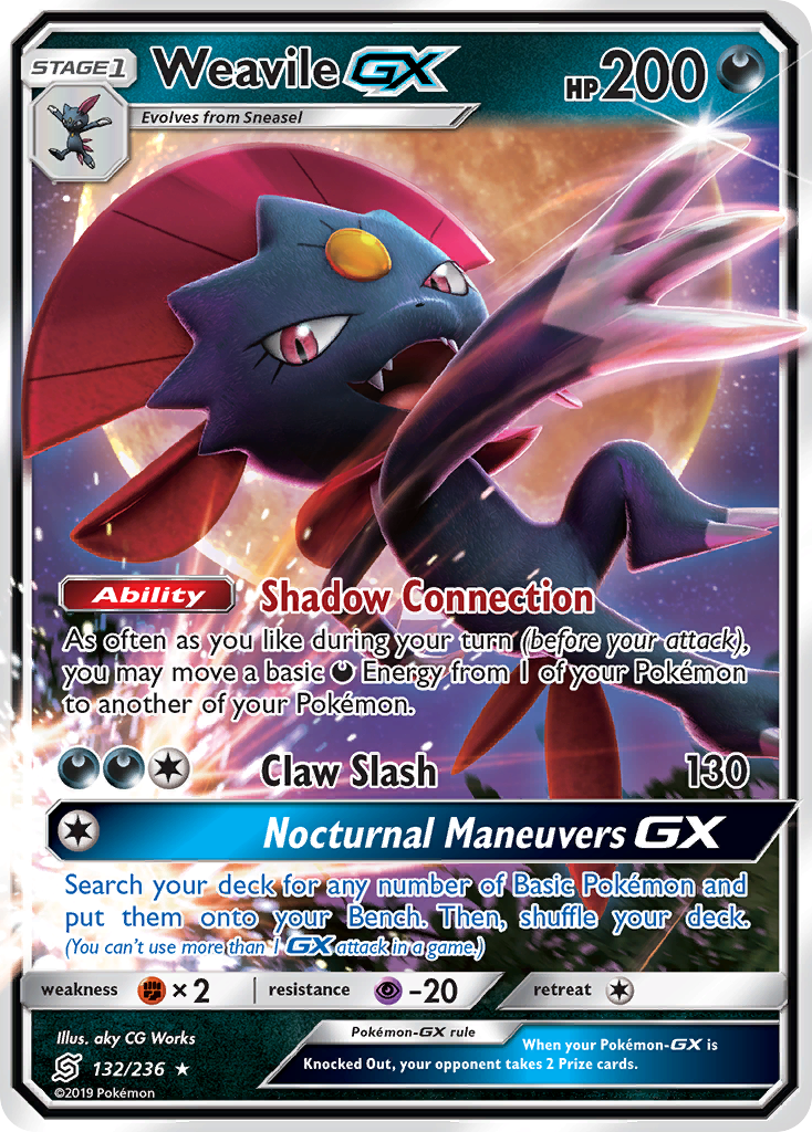 Weavile GX (132/236) [Sun & Moon: Unified Minds] | RetroPlay Games