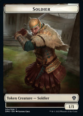 Soldier // Wurm Double-sided Token [Dominaria United Tokens] | RetroPlay Games