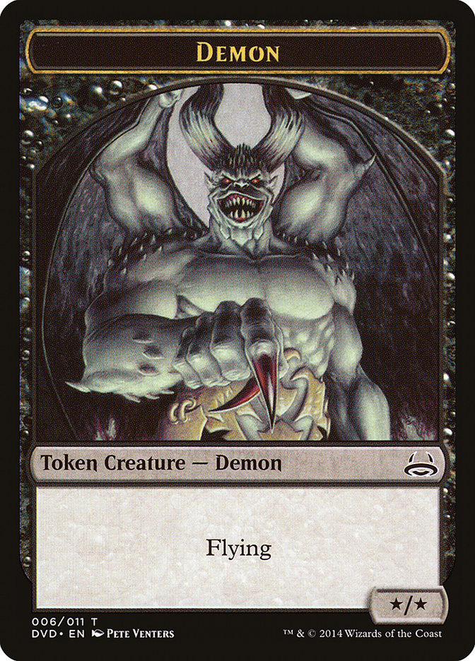 Demon Token (Divine vs. Demonic) [Duel Decks Anthology Tokens] | RetroPlay Games