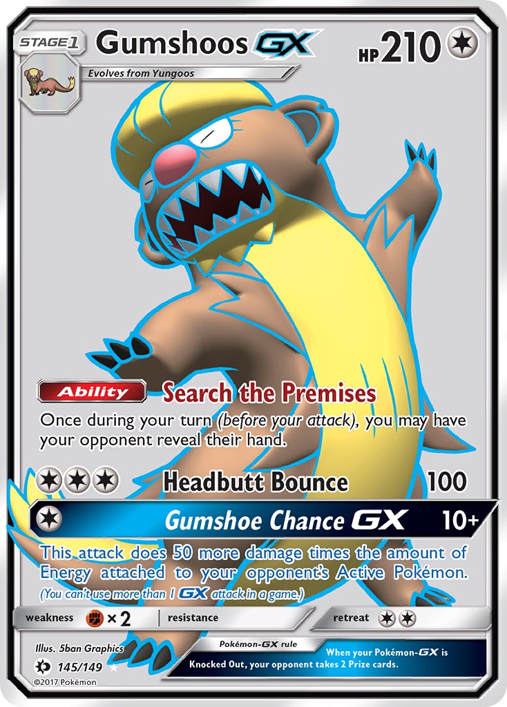 Gumshoos GX (145/149) [Sun & Moon: Base Set] | RetroPlay Games