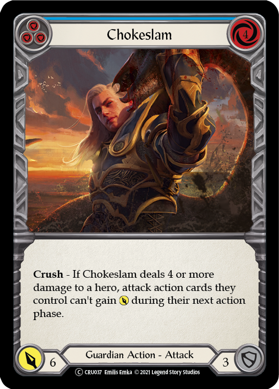Chokeslam (Blue) [U-CRU037] (Crucible of War Unlimited)  Unlimited Normal | RetroPlay Games
