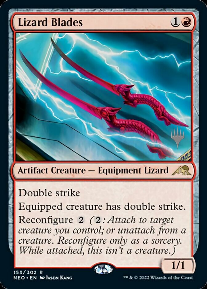 Lizard Blades (Promo Pack) [Kamigawa: Neon Dynasty Promos] | RetroPlay Games