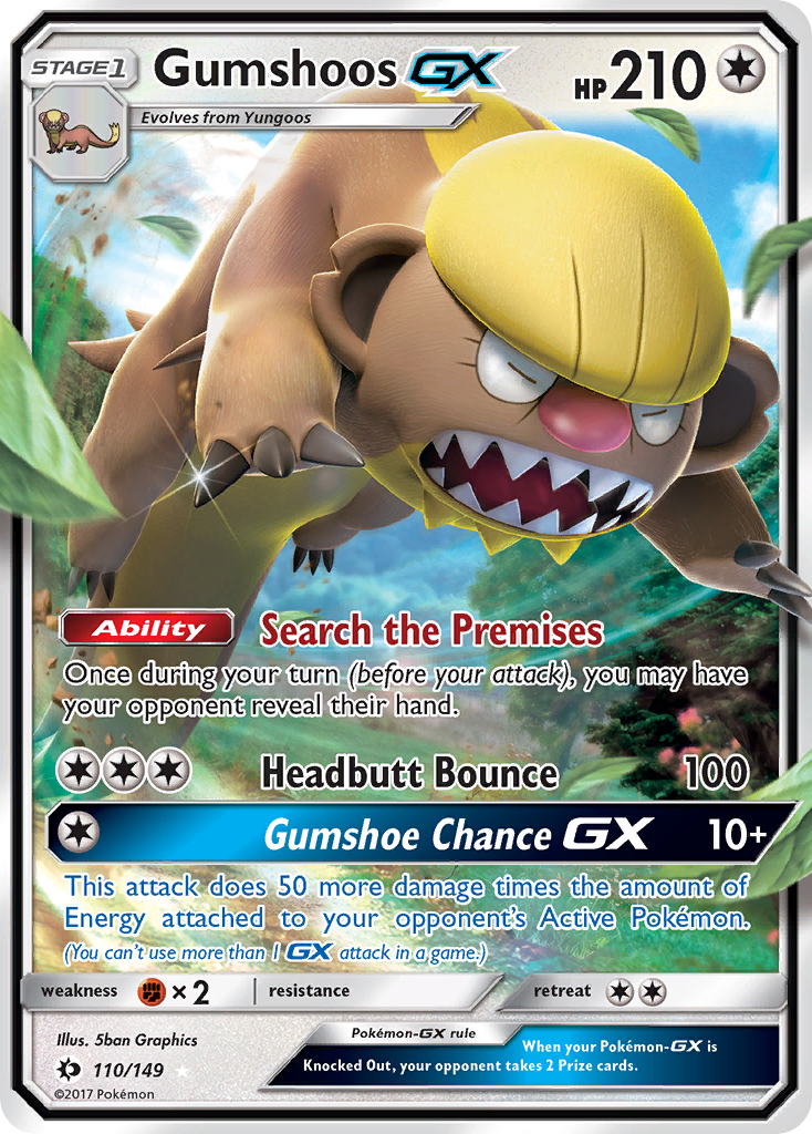 Gumshoos GX (110/149) [Sun & Moon: Base Set] | RetroPlay Games