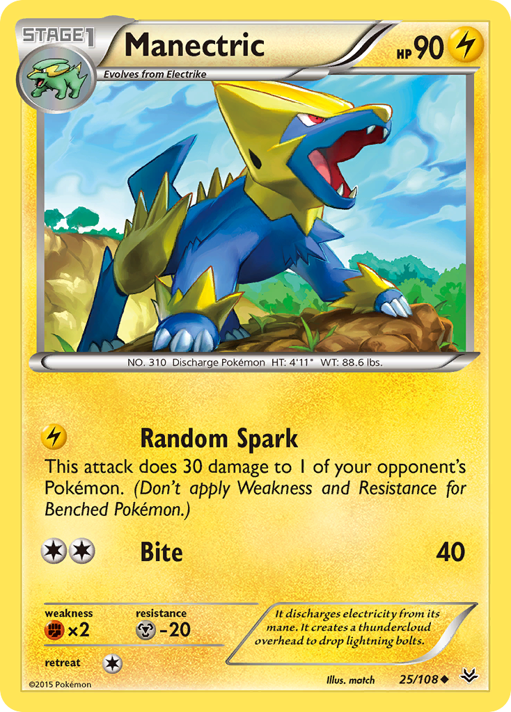 Manectric (25/108) [XY: Roaring Skies] | RetroPlay Games