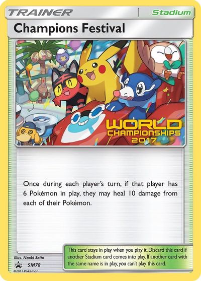 Champions Festival (SM78) (2017) [Sun & Moon: Black Star Promos] | RetroPlay Games