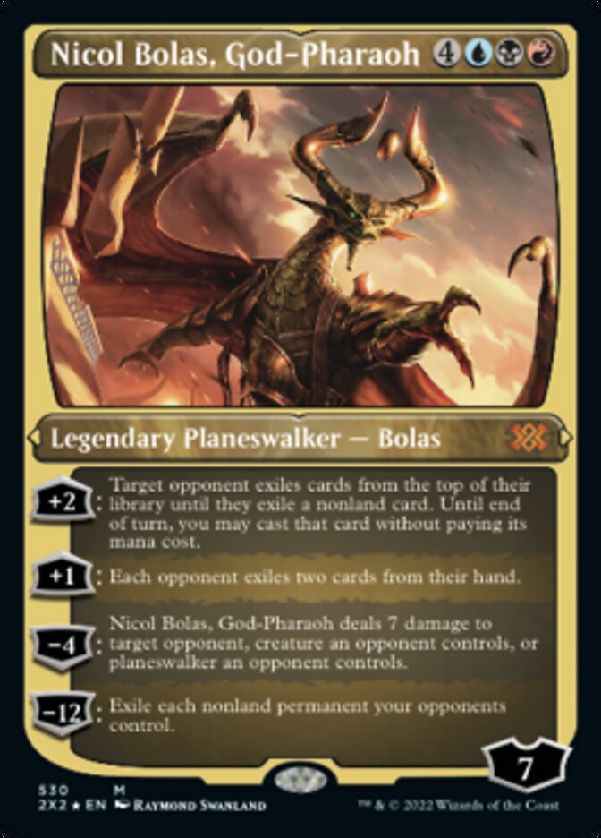 Nicol Bolas, God-Pharaoh (Foil Etched) [Double Masters 2022] | RetroPlay Games
