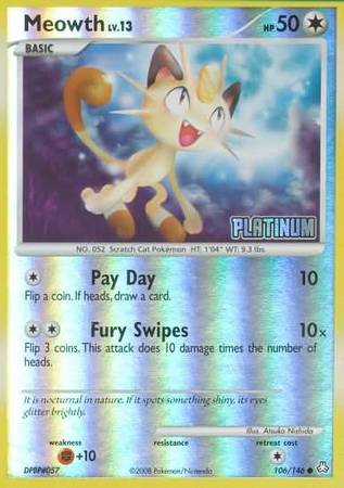 Meowth (106/146) [Burger King Promos: 2009 Collection] | RetroPlay Games