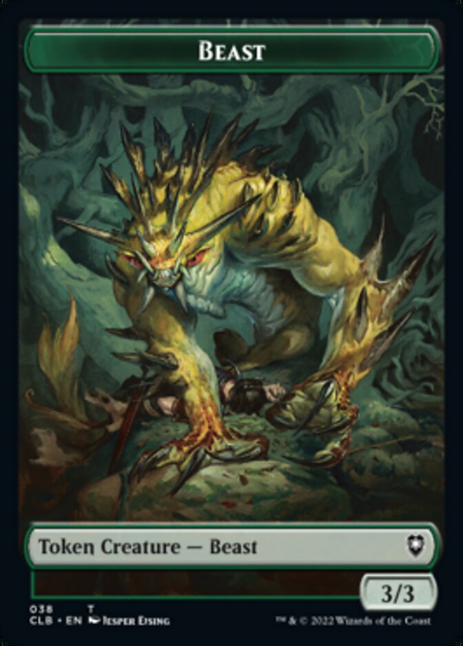 Satyr // Beast Double-sided Token [Commander Legends: Battle for Baldur's Gate Tokens] | RetroPlay Games