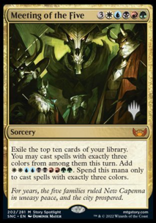 Meeting of the Five (Promo Pack) [Streets of New Capenna Promos] | RetroPlay Games